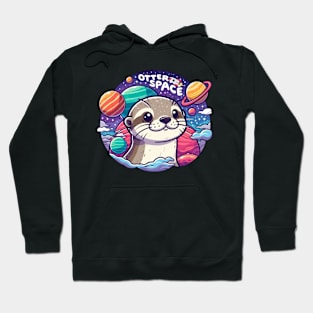 Otter Space lover Astronaut Funny Space Otter Hoodie